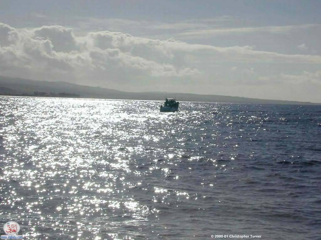 sun on water