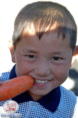 eating a carrot